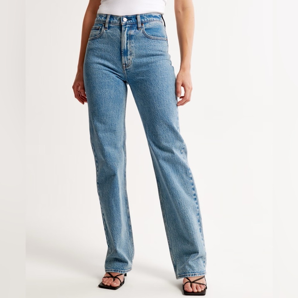 ABERCROMBIE & FITCH 90’s relaxed jean high rise